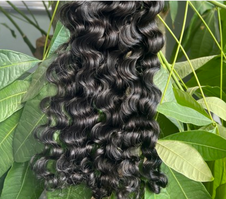 Burmese wavy Virgin human hair bundles